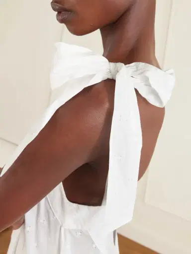 Cristiano Marcheli Bella Ruffled Tiered Broderie Anglaise Cotton Maxi Dress | Thumbnail 4