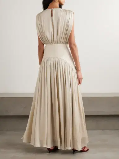 Abadia Suri Gathered Plissé-satin Gown | Thumbnail 3 Abadia Suri Gathered Plissé-satin Gown | Thumbnail 3