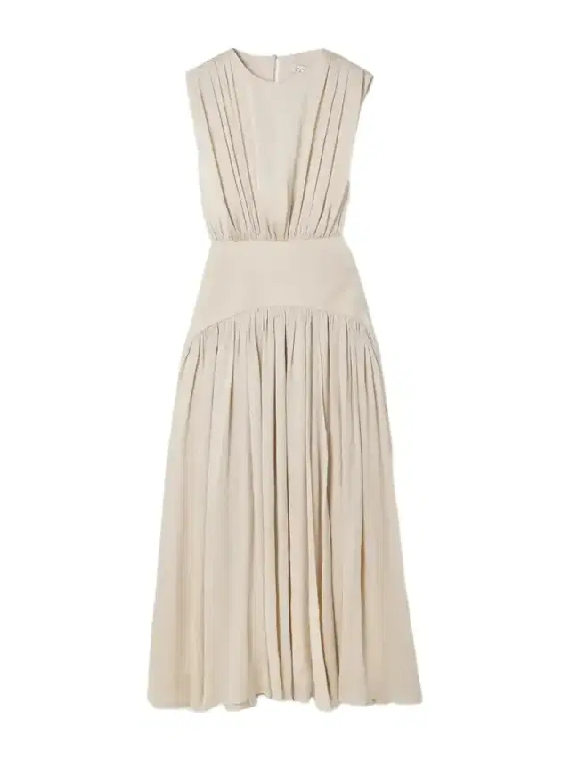 Suri Gathered Plissé-satin Gown