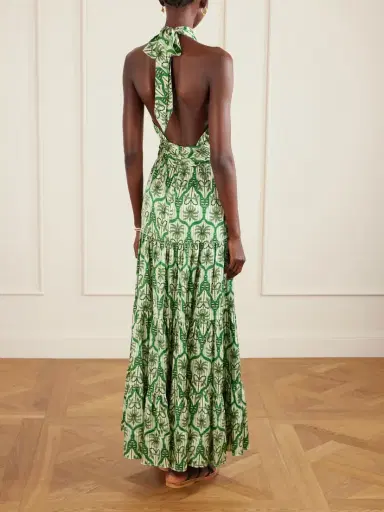 Cristiano Marcheli Nina Cutout Printed Silk-blend Satin Maxi Dress | Thumbnail 3 Cristiano Marcheli Nina Cutout Printed Silk-blend Satin Maxi Dress | Thumbnail 3
