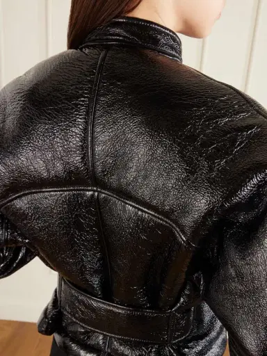 Alaïa Cropped Shearling Bomber Jacket | Thumbnail 4