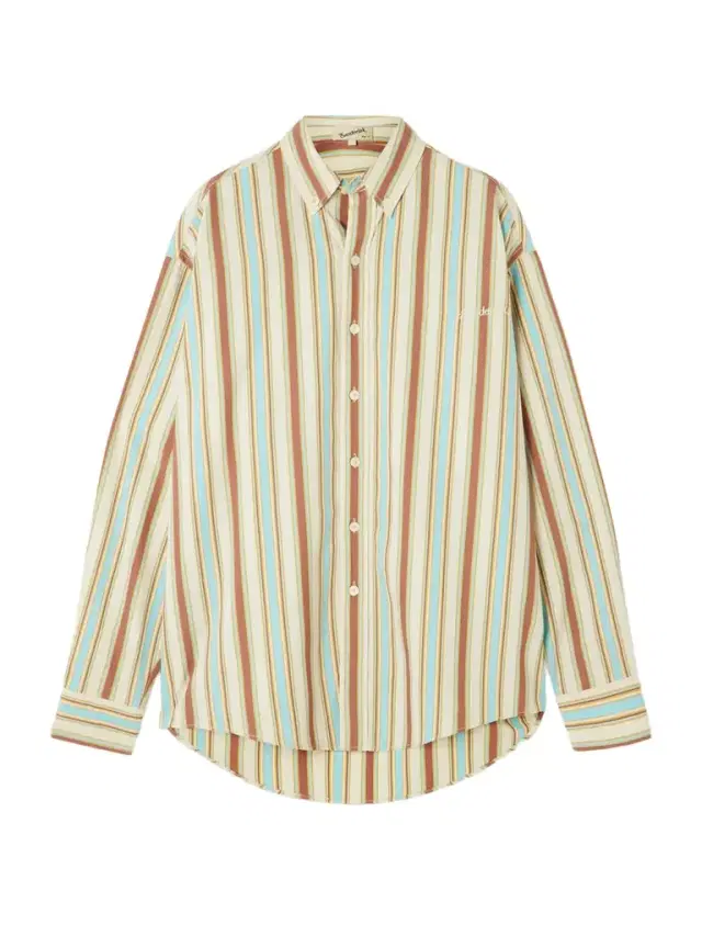Embroidered Striped Poplin Shirt