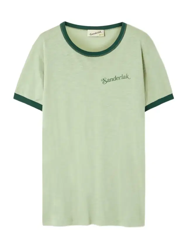 Printed Two-tone Cotton-jersey T-shirt
