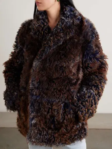 Sanderlak Double-breasted Shearling Coat | Thumbnail 3