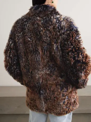 Sanderlak Double-breasted Shearling Coat | Thumbnail 4