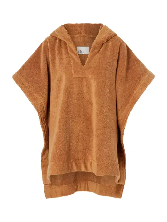 Hooded Cotton-terry Poncho