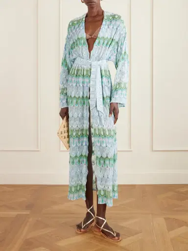 Missoni Belted Metallic Crochet-knit Kaftan | Thumbnail 2 Missoni Belted Metallic Crochet-knit Kaftan | Thumbnail 2