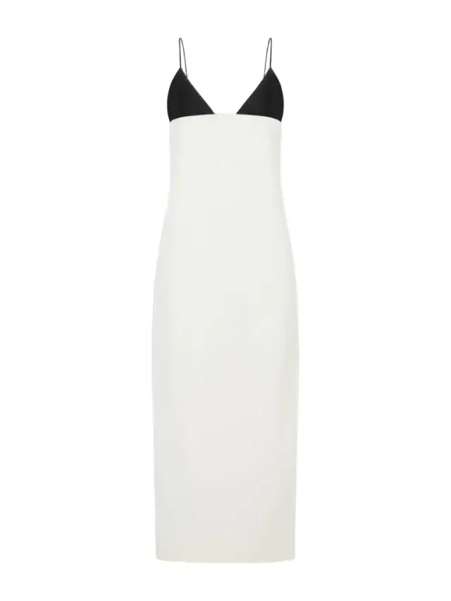 Leather-trimmed Wool And Silk-blend Maxi Dress