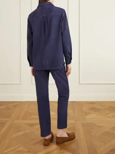 Blazé Milano Berber Paneled Suede Shirt | Thumbnail 4 Blazé Milano Berber Paneled Suede Shirt | Thumbnail 4