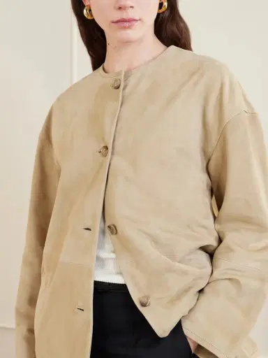 Loulou de Saison Waren Paneled Suede Jacket | Thumbnail 5 Loulou de Saison Waren Paneled Suede Jacket | Thumbnail 5