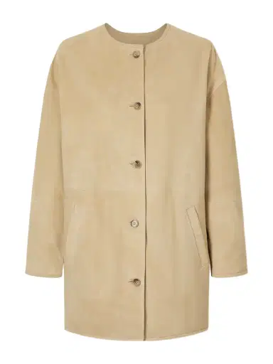 Loulou de Saison Waren Paneled Suede Jacket | Thumbnail 1 Loulou de Saison Waren Paneled Suede Jacket | Thumbnail 1