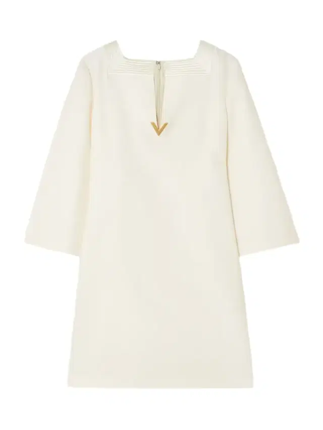 Embellished Silk Satin-trimmed Wool And Silk-blend Crepe Mini Dress