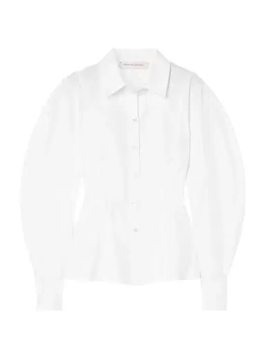 Carolina Herrera Arc Cotton-blend Poplin Shirt | Thumbnail 1