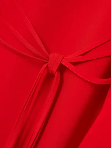 Sportmax Knotted Silk-blend Crepe De Chine Maxi Shirt Dress | Thumbnail 4 Sportmax Knotted Silk-blend Crepe De Chine Maxi Shirt Dress | Thumbnail 4