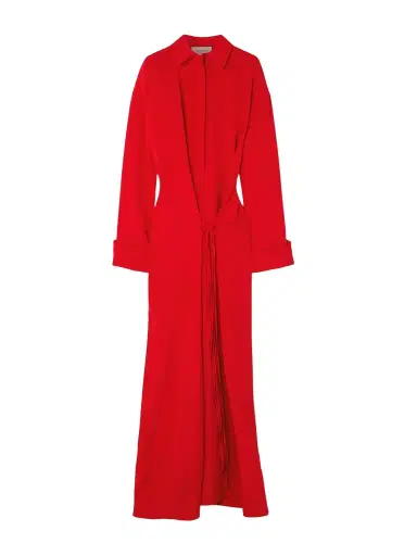 Sportmax Knotted Silk-blend Crepe De Chine Maxi Shirt Dress | Thumbnail 1 Sportmax Knotted Silk-blend Crepe De Chine Maxi Shirt Dress | Thumbnail 1