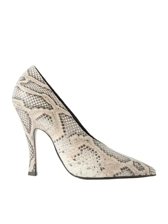 Snake-effect Leather Pumps