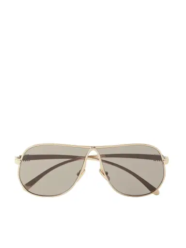 Miu Miu Eyewear Aviator-style Gold-tone Sunglasses | Thumbnail 1 Miu Miu Eyewear Aviator-style Gold-tone Sunglasses | Thumbnail 1