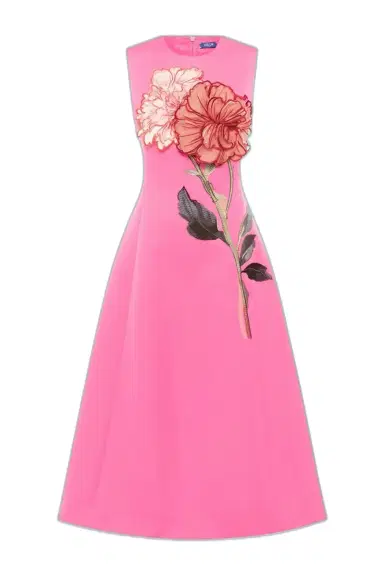 LEO LIN Cleo Dress - Fuschia Peony | Thumbnail 1