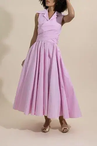 Patou Draped Midi Dress | Thumbnail 2