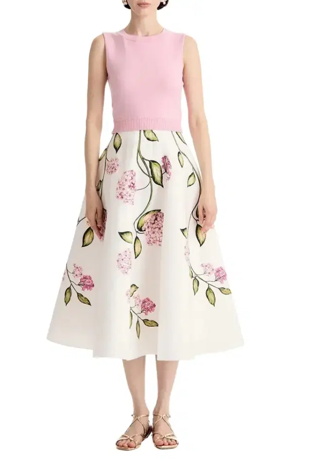 Oscar de la Renta Sleeveless Knit Tank - Pink
