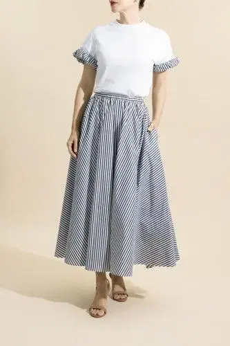 Patou Stripe Midi Skirt | Thumbnail 2