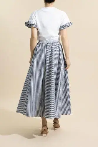 Patou Stripe Midi Skirt | Thumbnail 4