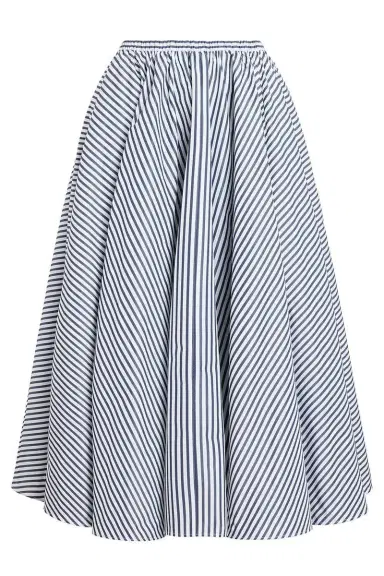 Patou Stripe Midi Skirt | Thumbnail 1