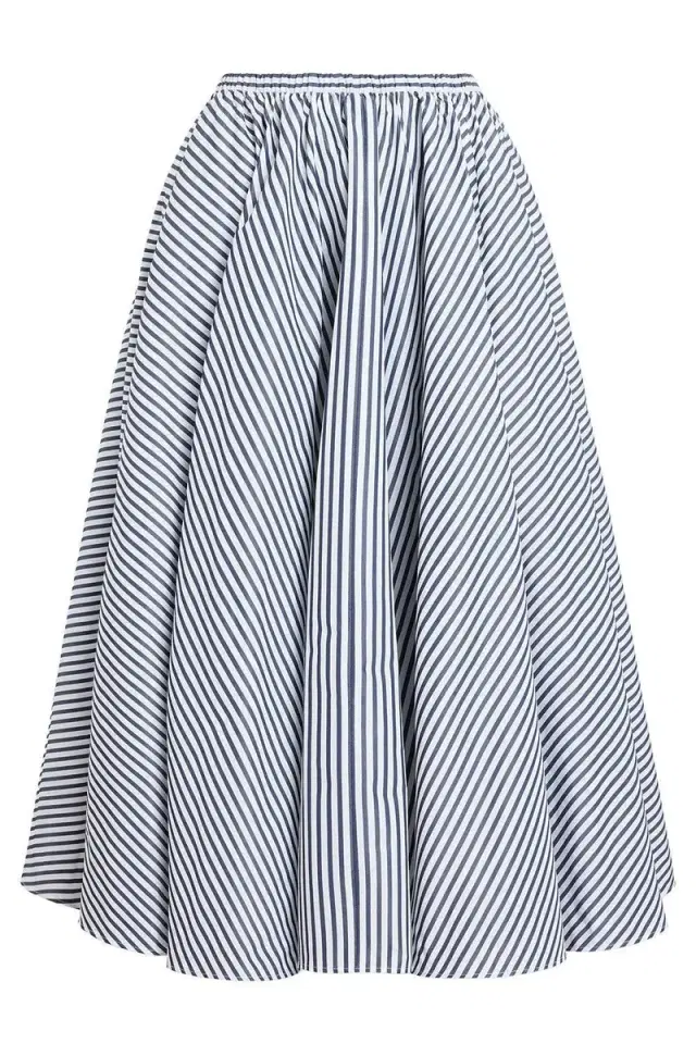 Stripe Midi Skirt