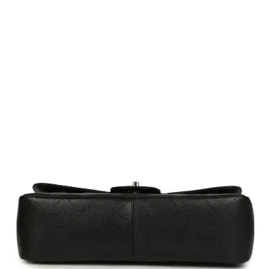 Chanel Chanel Jumbo Classic Single Flap Bag Black Caviar Silver Hardware | Thumbnail 6 Chanel Chanel Jumbo Classic Single Flap Bag Black Caviar Silver Hardware | Thumbnail 6