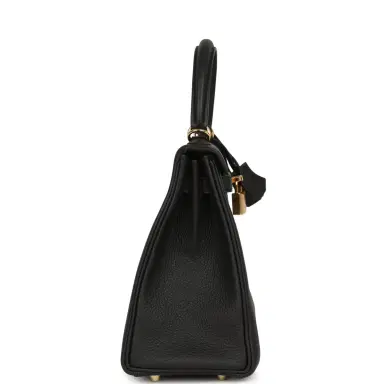 HERMÈS Hermes Kelly Retourne 25 Black Togo Gold Hardware | Thumbnail 4 HERMÈS Hermes Kelly Retourne 25 Black Togo Gold Hardware | Thumbnail 4