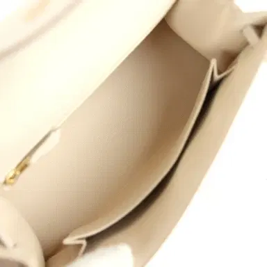 HERMÈS Hermes Kelly Sellier 25 Craie Epsom Permabrass Hardware | Thumbnail 7