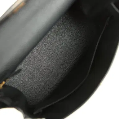 HERMÈS Pre-owned Hermes Kelly Retourne 28 Black Togo Gold Hardware | Thumbnail 8