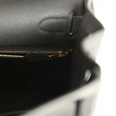 HERMÈS Pre-owned Hermes Kelly Retourne 28 Black Togo Gold Hardware | Thumbnail 9