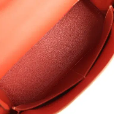 HERMÈS Pre-owned Hermes Retourne Kelly 35 Sanguine Clemence Palladium Hardware | Thumbnail 8 HERMÈS Pre-owned Hermes Retourne Kelly 35 Sanguine Clemence Palladium Hardware | Thumbnail 8