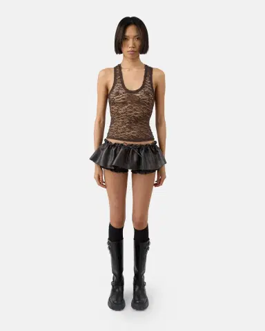 Aknvas The Aja bloomer skirt in vegan leather | Thumbnail 2