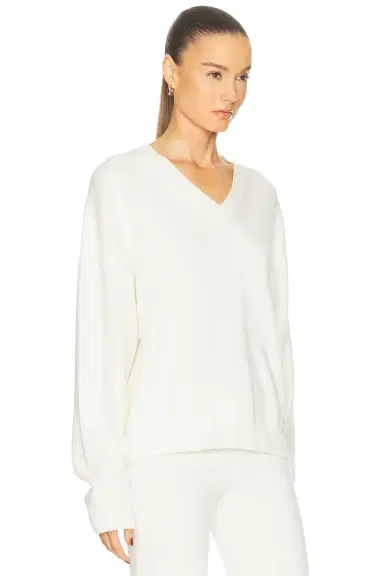 Skims Wool Cashmere V Neck Pullover Sweater | Thumbnail 2