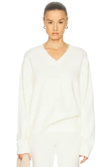 Skims Wool Cashmere V Neck Pullover Sweater | Thumbnail 1