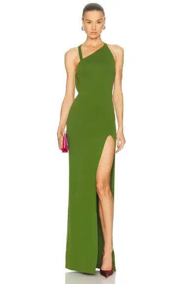 The Attico Long Belted Dress | Thumbnail 3