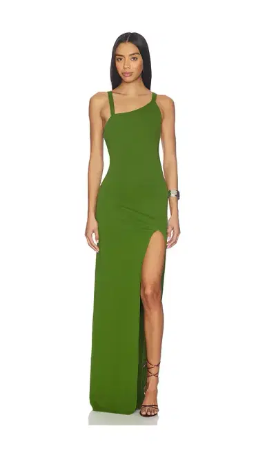 The Attico Long Belted Dress | Thumbnail 1