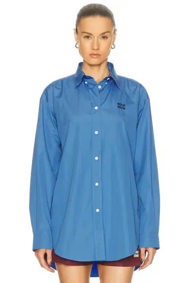 Miu Miu Popeline Shirt | Thumbnail 2