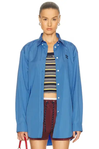 Miu Miu Popeline Shirt | Thumbnail 1