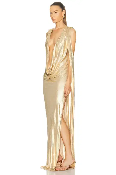 Sid Neigum Floor Length Reversible Cowl Dress | Thumbnail 4 Sid Neigum Floor Length Reversible Cowl Dress | Thumbnail 4