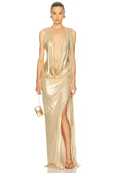 Sid Neigum Floor Length Reversible Cowl Dress | Thumbnail 1 Sid Neigum Floor Length Reversible Cowl Dress | Thumbnail 1
