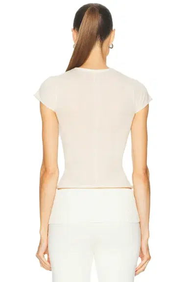 Skims Sheer Cashmere T-Shirt | Thumbnail 3 Skims Sheer Cashmere T-Shirt | Thumbnail 3