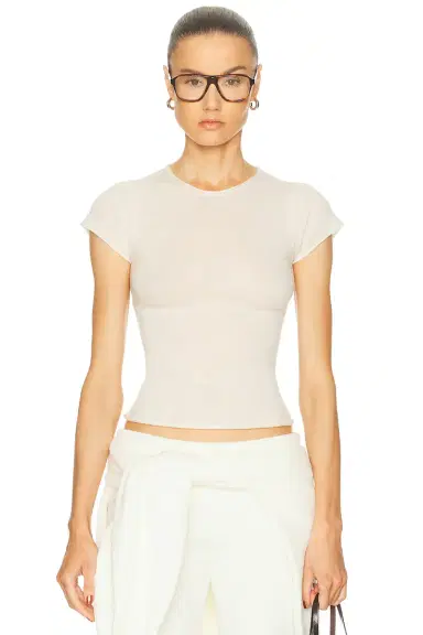 Skims Sheer Cashmere T-Shirt | Thumbnail 1 Skims Sheer Cashmere T-Shirt | Thumbnail 1