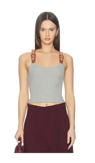 Monse Leather Strap Tank Top | Thumbnail 1 Monse Leather Strap Tank Top | Thumbnail 1