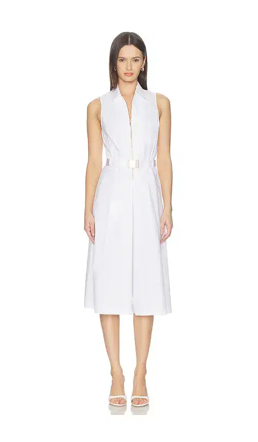 L'AGENCE Kylo Belted Shirt Dress