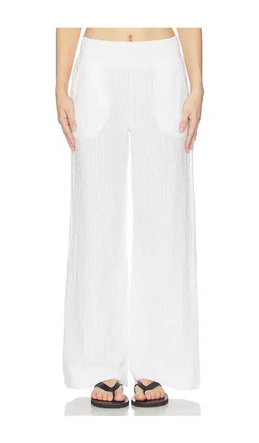 Bobi Wide Leg Pant Smocked