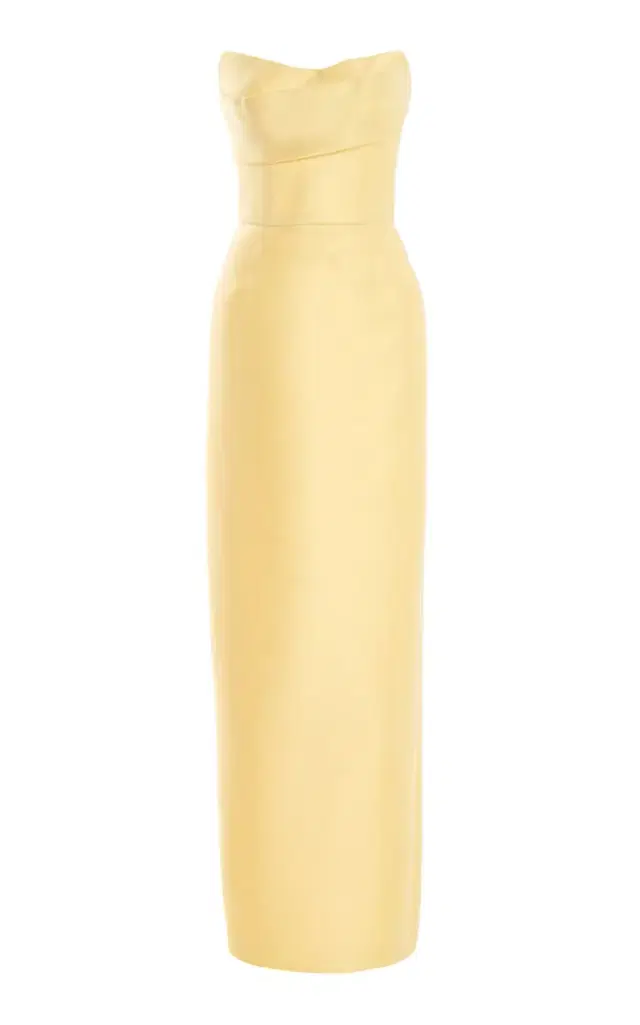 Monique Lhuillier Strapless Column Gown