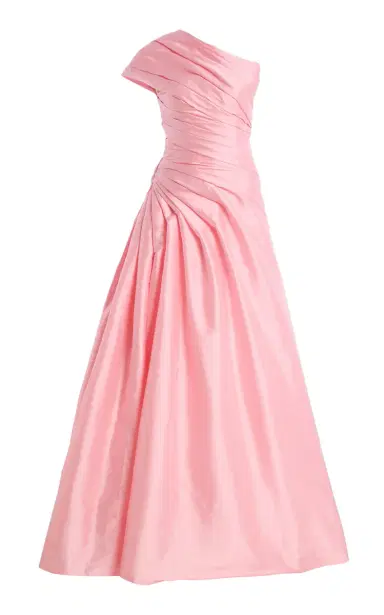MONIQUE LHUILLIER One Shoulder Ball Gown | Thumbnail 1 MONIQUE LHUILLIER One Shoulder Ball Gown | Thumbnail 1